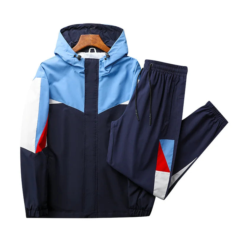 ANSZKTN Unisex Men Street Machinery Track Windbreaker Tracksuit