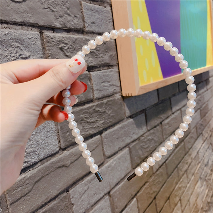 Ins Fashion Girls Elegant Pearl Headband Hair Accessories New Fashion