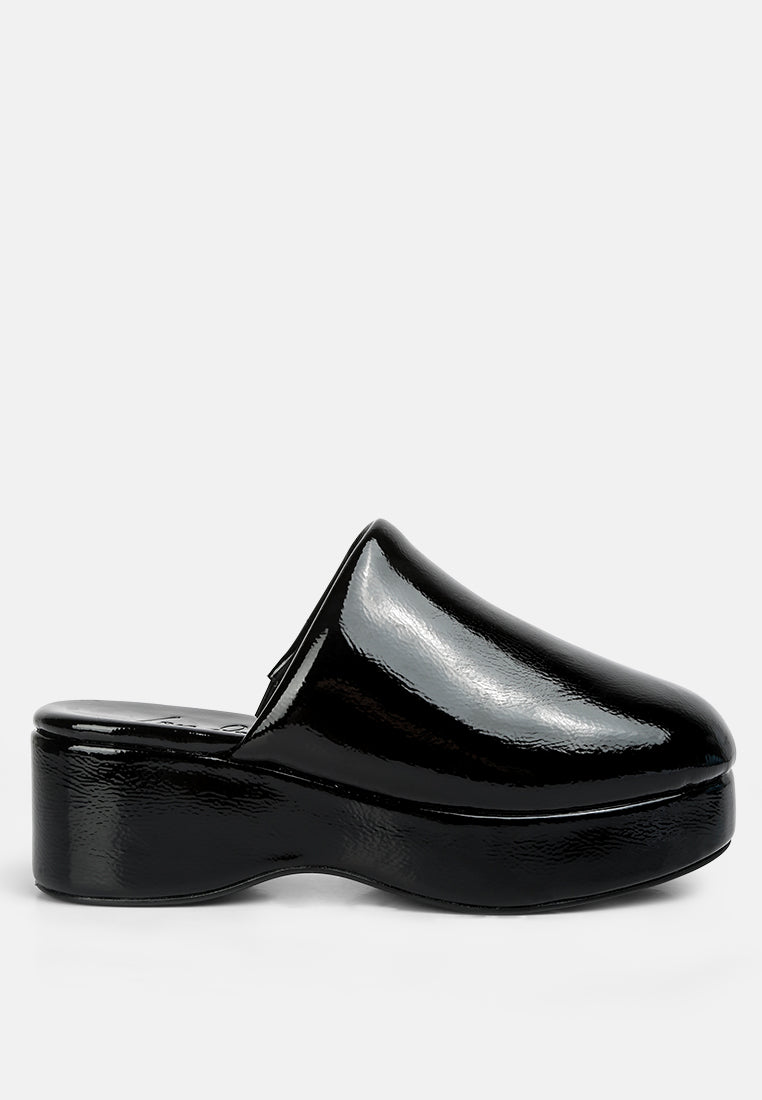 Olori Solid Platform Slip on Mules