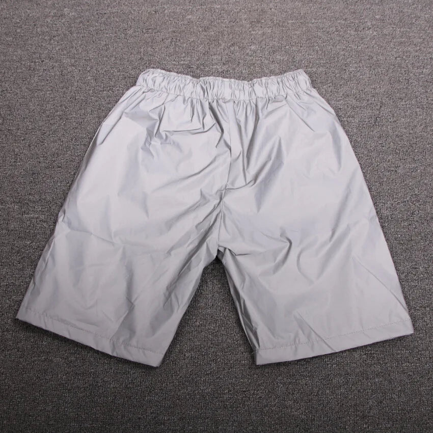 Boy Summer Casual Reflective Hip Hop Shorts Nightclub Short Pants Sportwear