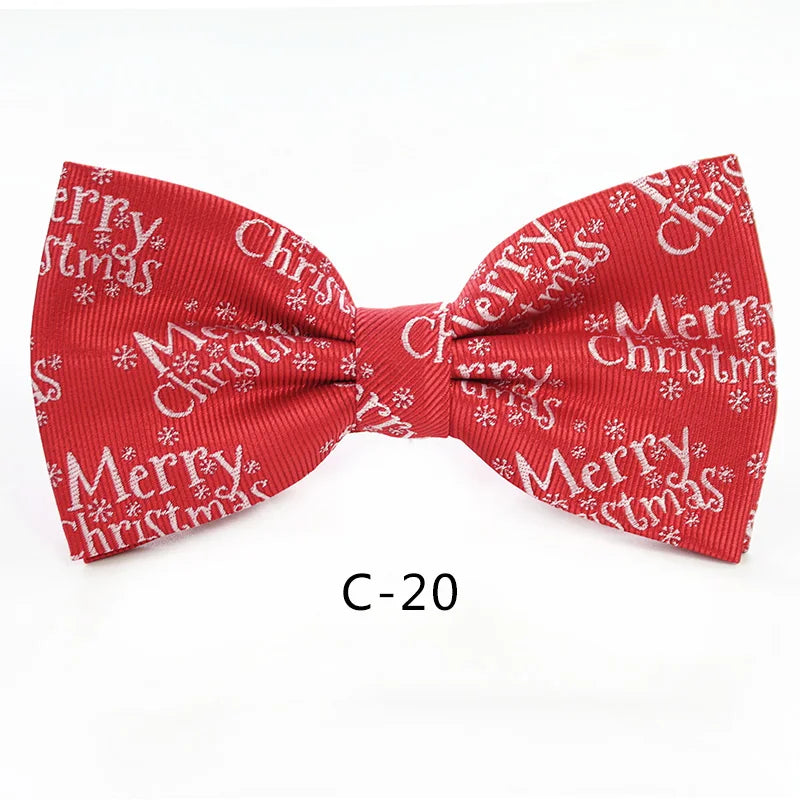 JEMYGINS Christmas Bow Ties for Mens Shirt  Snowflake Christmas Tree Pattern