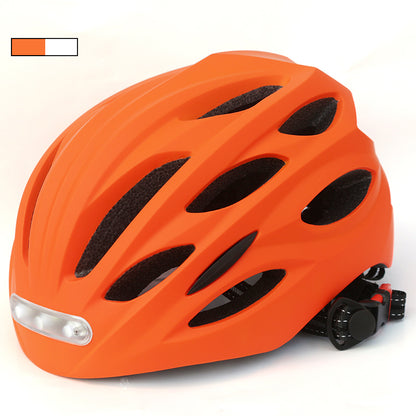 NEW Bicycle Helmet LED Light Rechargeable Intergrally-Mold Cycling Helmet