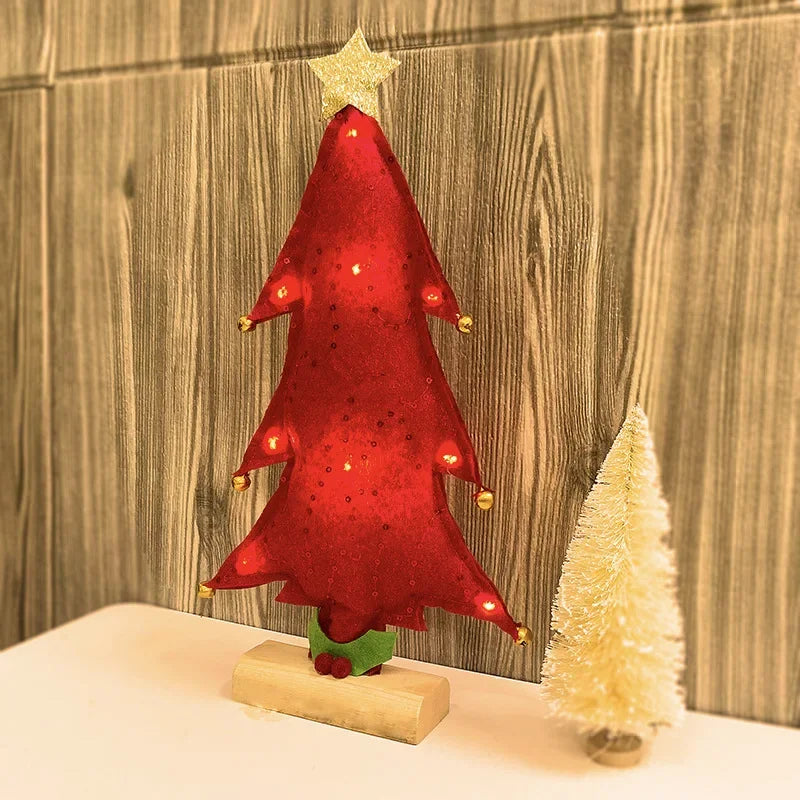 Mini LED Christmas Tree Decorations for Home Desktop Christmas Tree Lighting