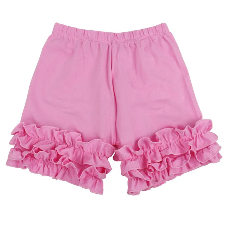 Baby Cotton Ruffle Baby Shorts Toddler Girls Shorts Kids Knit Icing Baby Girl