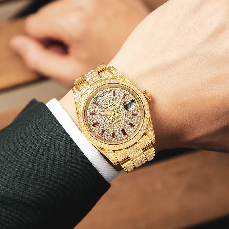 【START】Men's Automatic Mechanical Watch Diamond Watch Swiss Quality