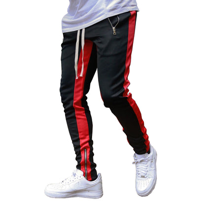 New Custom Logo Blank Joggers With Side Zipper