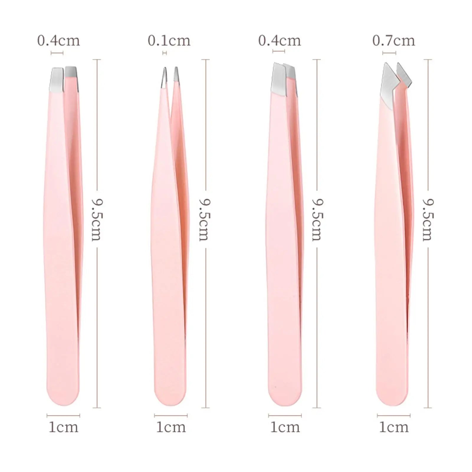 Tweezers（4Piece） for Women, Tweezer Set for Facial Hair Eyebrow Tweezers Men