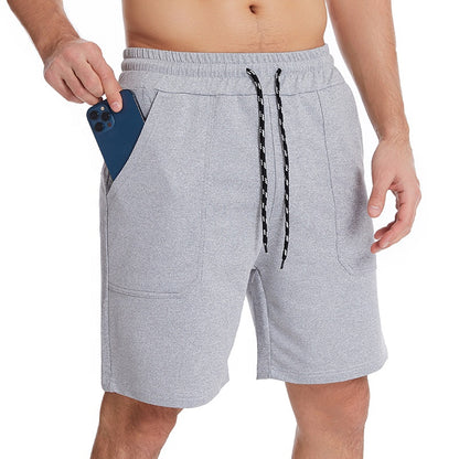 Custom Mens Gym Shorts With Side Pockets Cross Fit Short Mens Fitness Workout