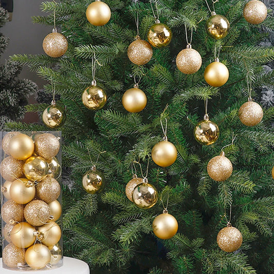 24/36pcs Christmas Ball Christmas Tree Ornament Home Christmas Hanging Pendant