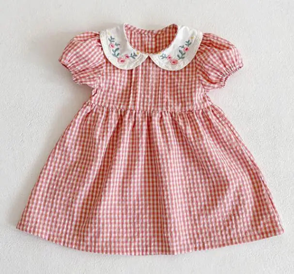 New Brand Baby Girls Dresses Korean Japan Style Summer Kids Girls Dress Ruffles