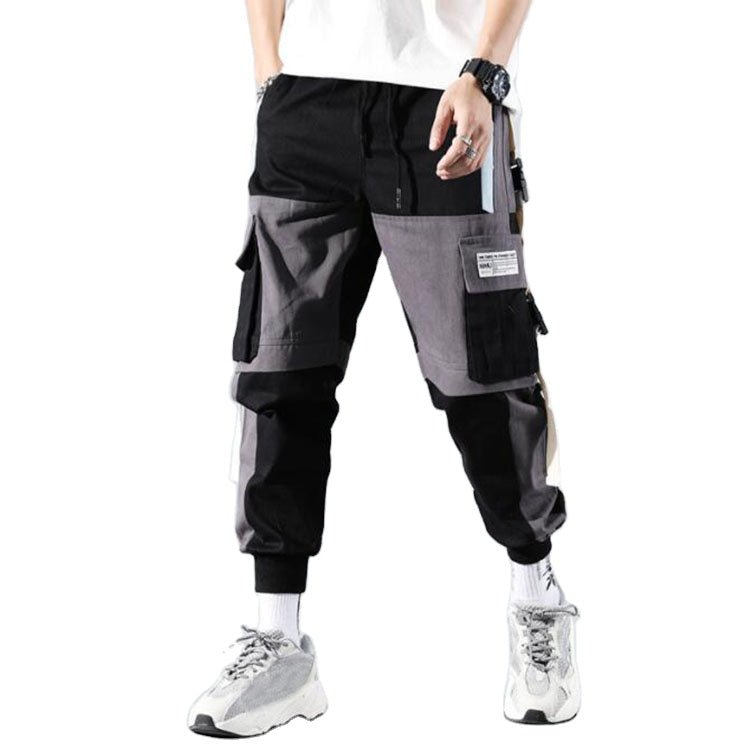 Streetwear Mens Multi Pockets Cargo Harem Pants Hip Hop Casual Male Track Pants