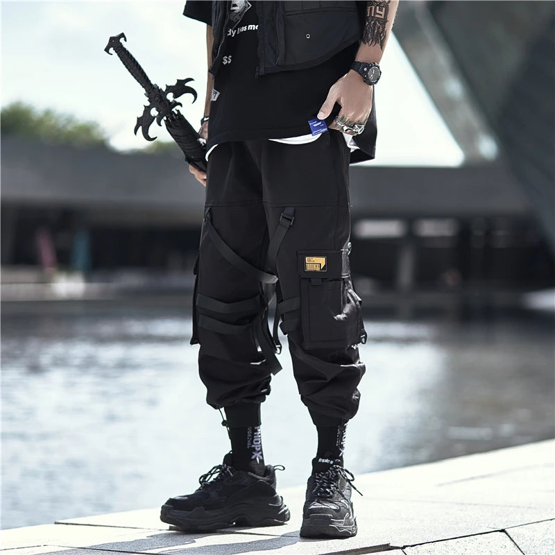 Aelfric Eden Swag Ribbon Harajuku Mens Hip Hip Pants Jogger Streetwear Cargo