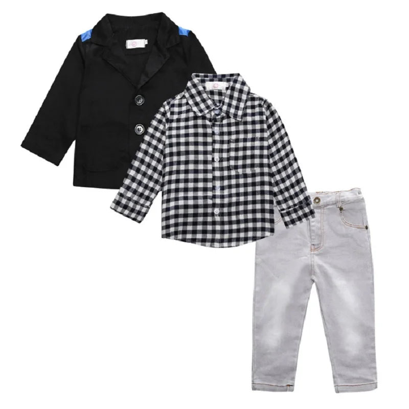 Hooyi Boys 3-Pieces Clothes Suits Children Fashion Set Kids