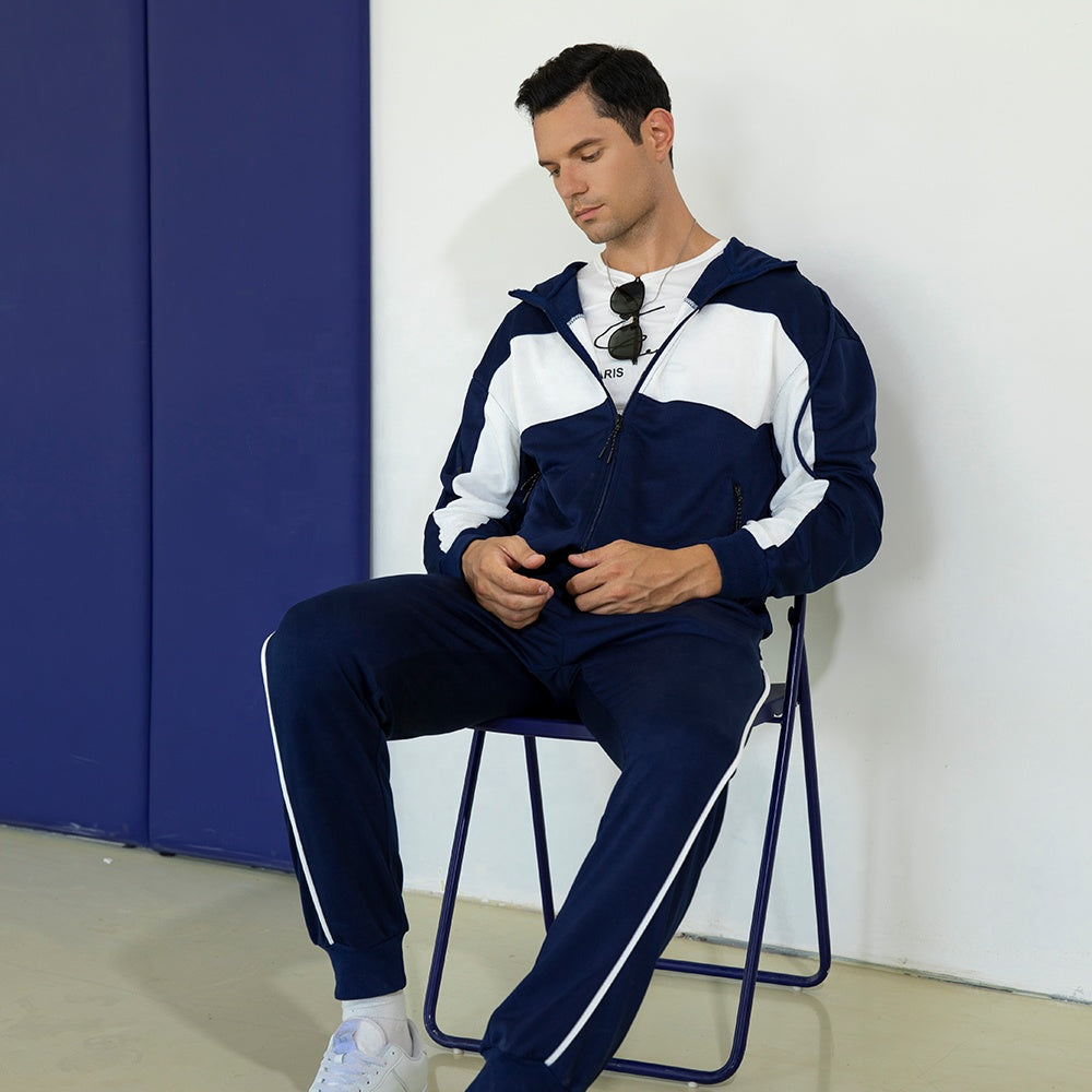 Wholesale Custom Logo Hoodie 2 Pcs Suits Fitness Tracksuit Casual Sportswear