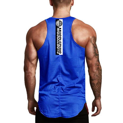 Aimpact Men's Vigor Tank Tops Fitness Bodybuiding Clothing Low Cut Side Arm