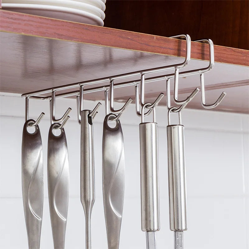 ORZ Kitchen Utensils Organizer Shelf  Storage Towel Hooks Housekeeper Hangers