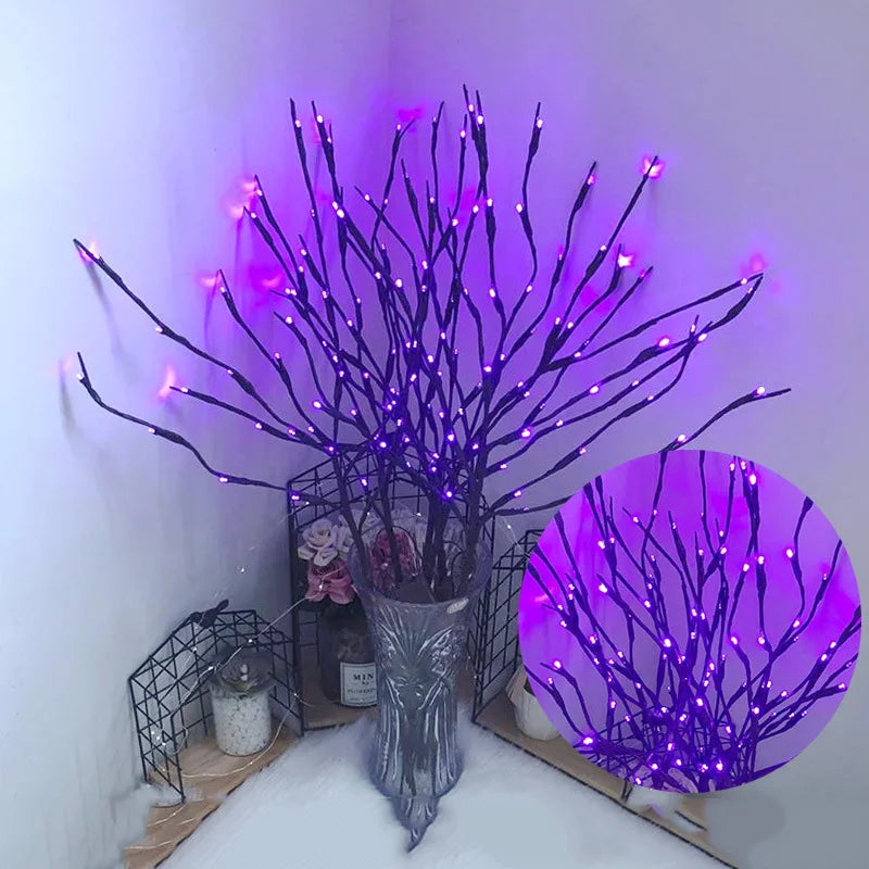 20 Light Tree Branch Light String New Year Decorations for Home New Year