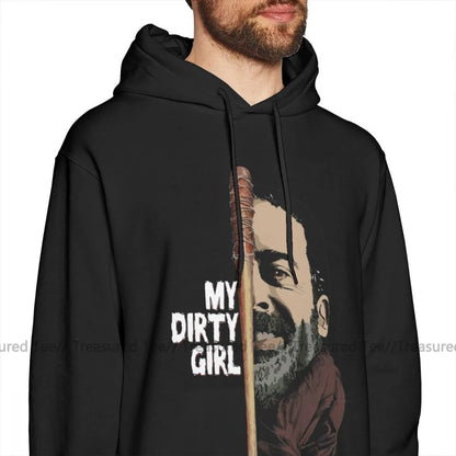 The Walking Dead Hoodie Look at My Dirty-Girl Hoodies Long Length Cotton