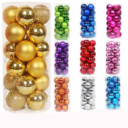 High Quality Christmas Tree Decoration Colorful 6Cm Round Christmas Balls