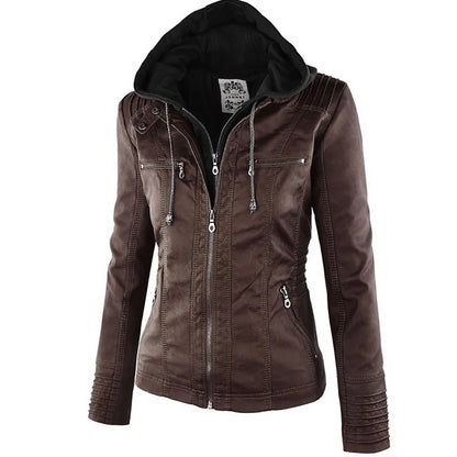 Winter Faux Leather Jacket Women Casual Jackets Waterproof  male Ropa De Mujer