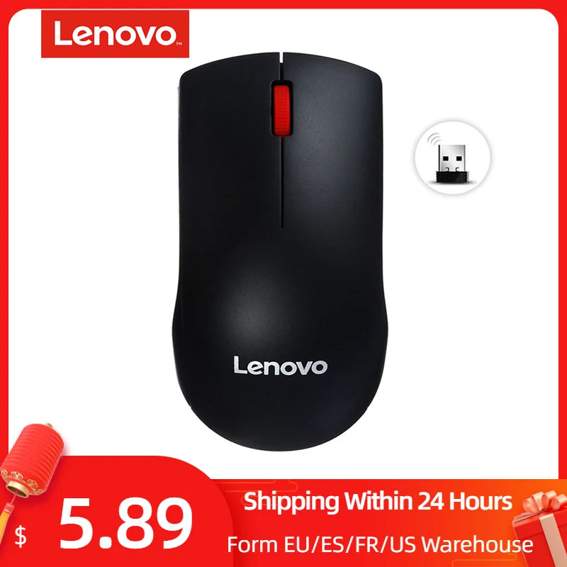 Lenovo M120 Pro Wireless Mouse 2.4GHz Laptop Mouse With USB Receiver