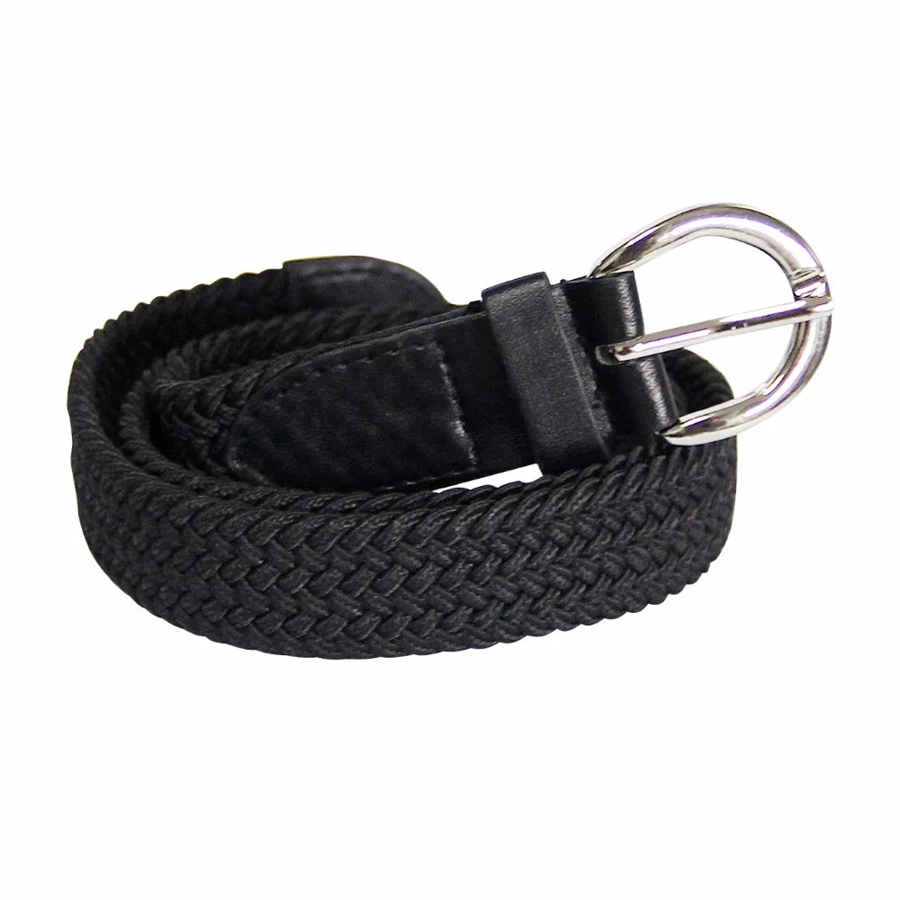 Good Qaulity Black PU Belt for Student School Boys Waist Straps Leather Belt