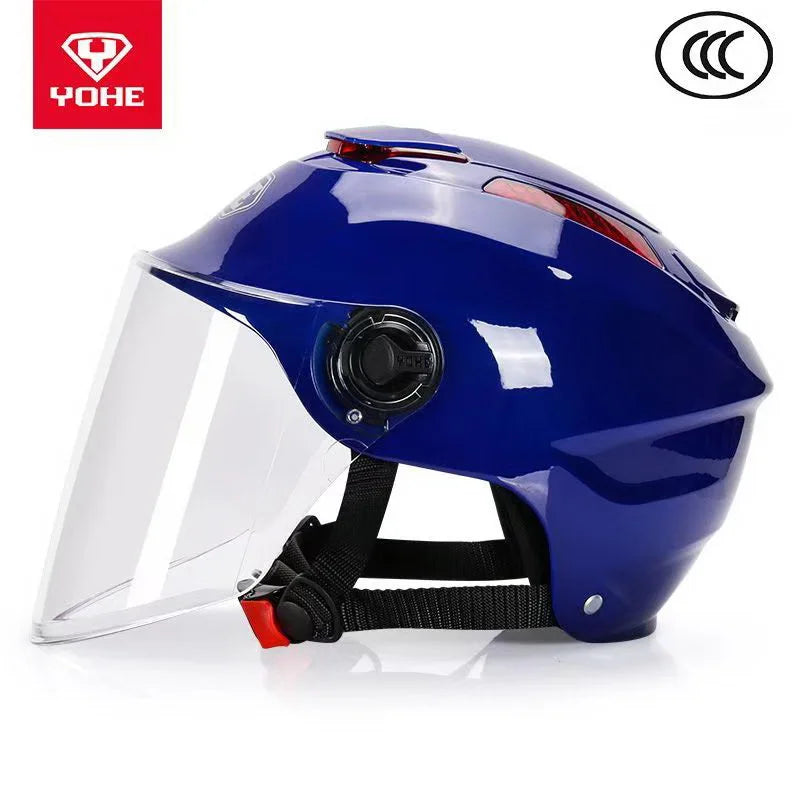 New 3C Certification Summer Half Face Motorcycle Helmet Men's Electric Bicycle