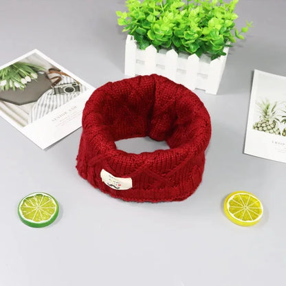 Autumn and Winter Children Warm Neck Baby Cute High-Grade Knitting