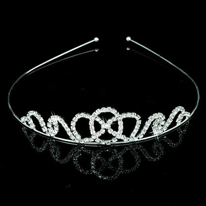 AINAMEISI Princess Crystal Tiaras and Crowns Headband Kid Girls Love Bridal