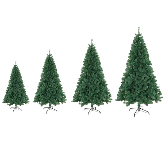 2.1m Artificial Christmas Tree With 800 Pine Branches PVC Flame Retardant Metal