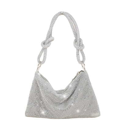 Luxury Rhinestone Shoulder Bag Bling Hobo Shiny Purse