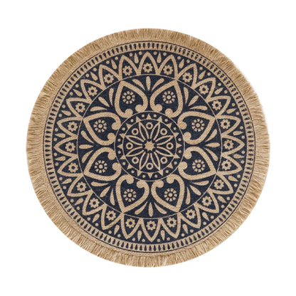 Rattan Trivet Mats Table Mat Heat Insulation Handmade Cotton Flax Dining Table