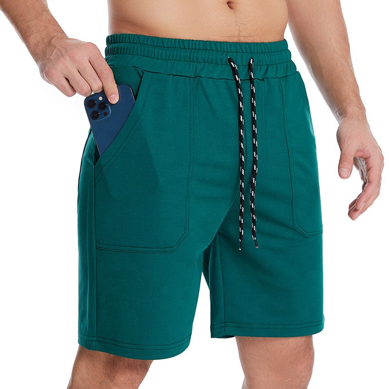 Custom Mens Gym Shorts With Side Pockets Cross Fit Short Mens Fitness Workout