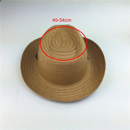 Outdoor Children's Jazz Cowboy Hat Summer Straw Hat Boys