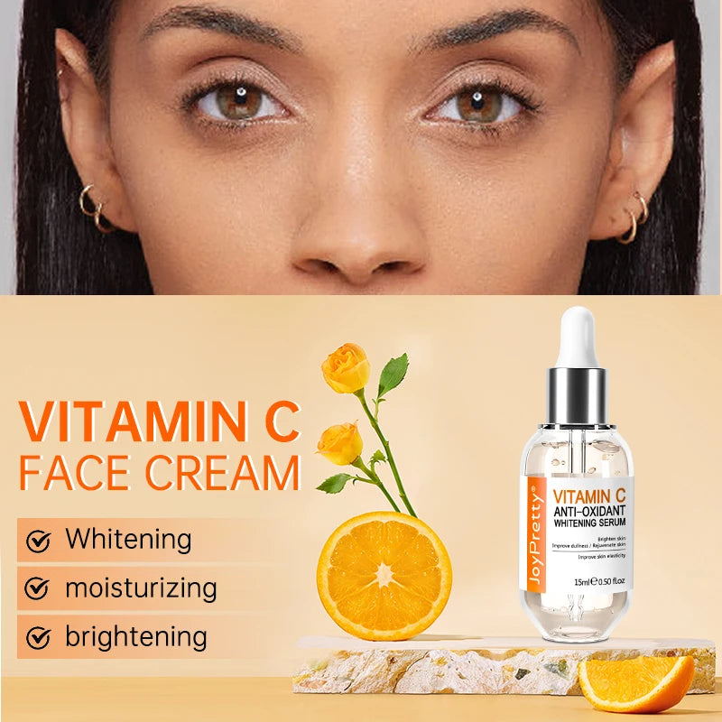 JoyPretty Vitamin C Face Serum Dark Spots Remover Whitening Facial Skin Care