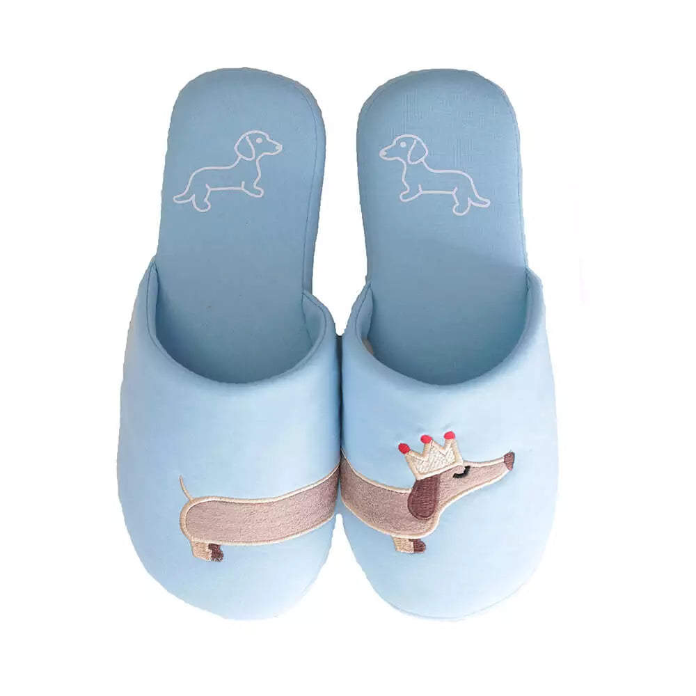 Millffy Women's Unicorn House Slipper Dachshund Dog Cotton Bedroom Indoor