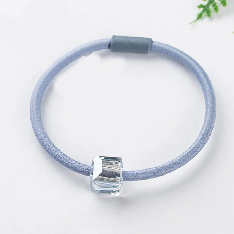 Fashion Metal Elastic Hair Band Korean Hair Rope for Girls Women Hair Ring Hair