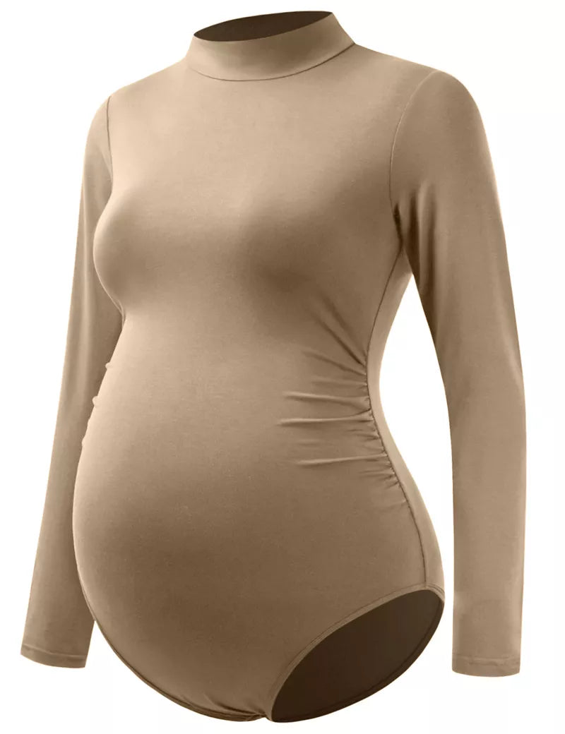 Maternity Bodysuit Pregnant Photo Shoot Long Sleeve Shirt Photography Clothes