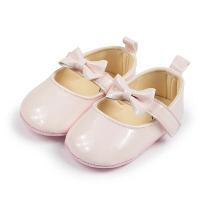 KIDSUN Classic Bowknot Baby Girls Shoes Infant PU Anti-Slip Princess Dress