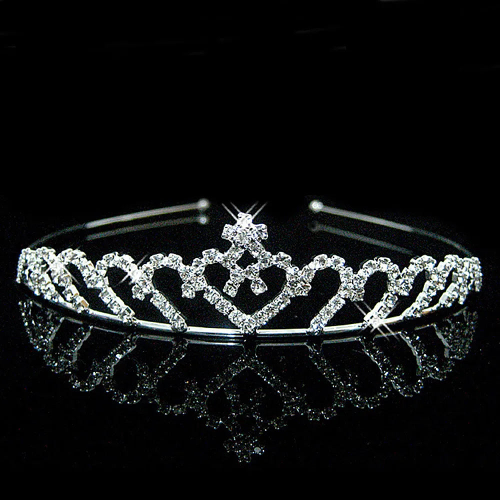 AINAMEISI Princess Crystal Tiaras and Crowns Headband Kid Girls Love Bridal