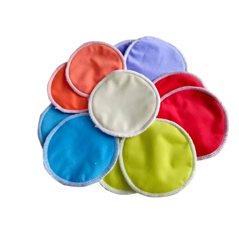 6Pcs Random Print New Bamboo Breast Pad Nursing Pads Waterproof Feeding Pad