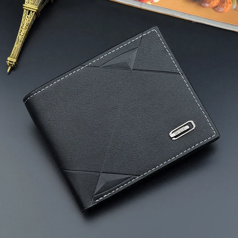 2021 New Men's Wallet Short Multi-Card Coin Purse Fashion Casual Wallet