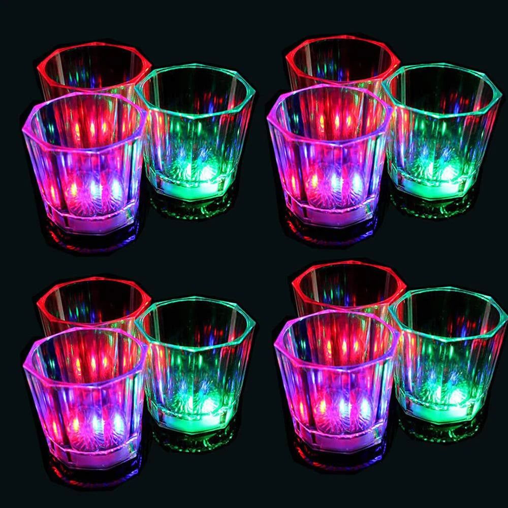 1Pcs Super Bright Mini Glow Coaster LED Vase New Year Decoration Light