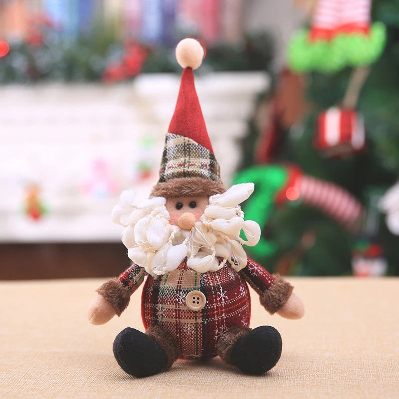 Santa Claus Christmas Doll Merry Christmas Decorations for Home Elk Christmas