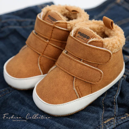 Baby Shoes Boy Girl Winter Warm Infant Snow Boots Fleece Soft Bottom Sneakers