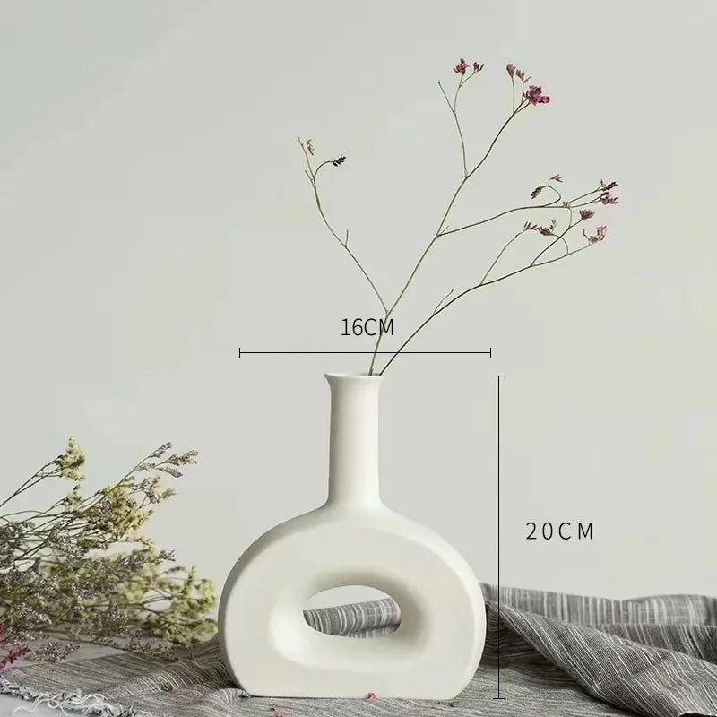 Custom Modern Home Decorations Nordic Vase Decor Ceramic Flower Vases