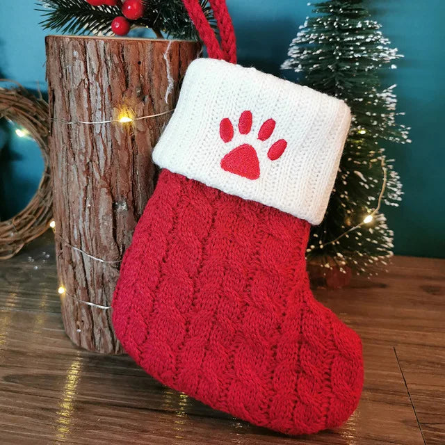 Letters Christmas Stocking New Knitting Christmas Tree Pendant Decorations