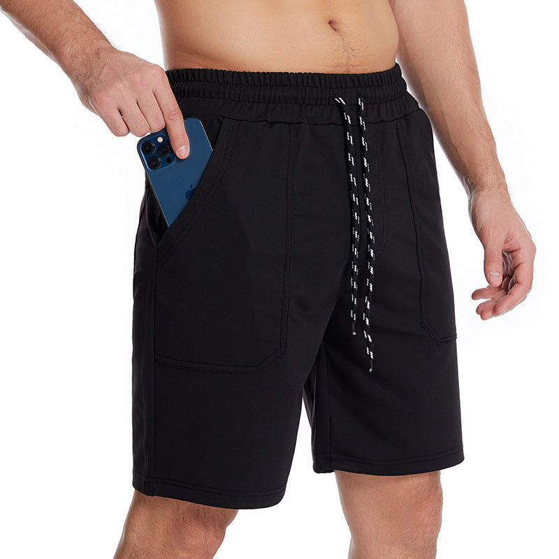 Custom Mens Gym Shorts With Side Pockets Cross Fit Short Mens Fitness Workout