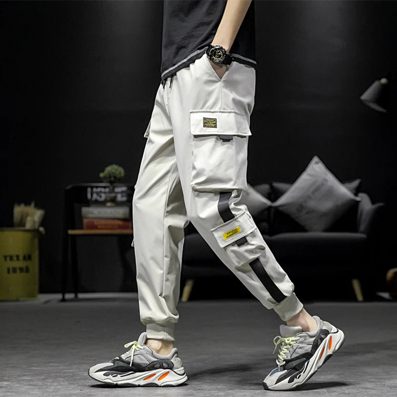 2024 Fashion Men Streetwear Pants Cargo Pants Hip Hop With Side Pocket Trousers