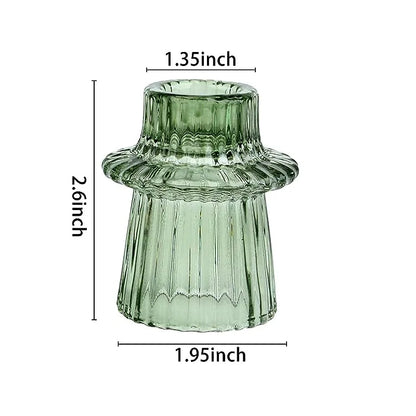 Creative Glass Candle Holder Table Candle Stand Transparent Glass